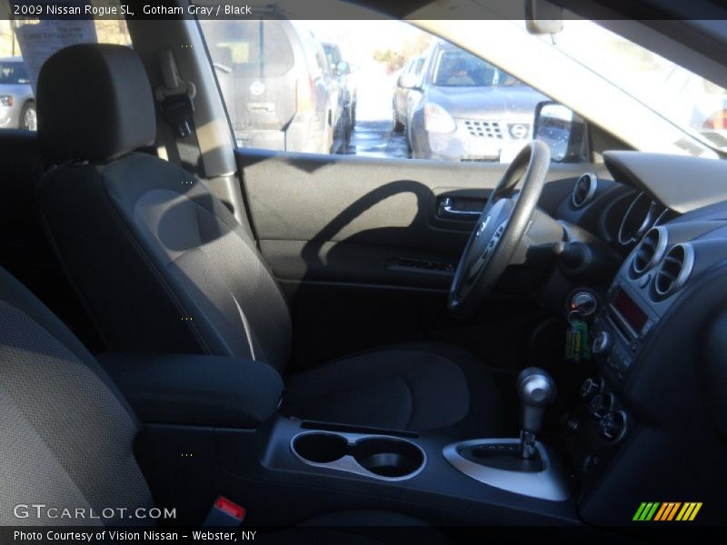 Gotham Gray / Black 2009 Nissan Rogue SL