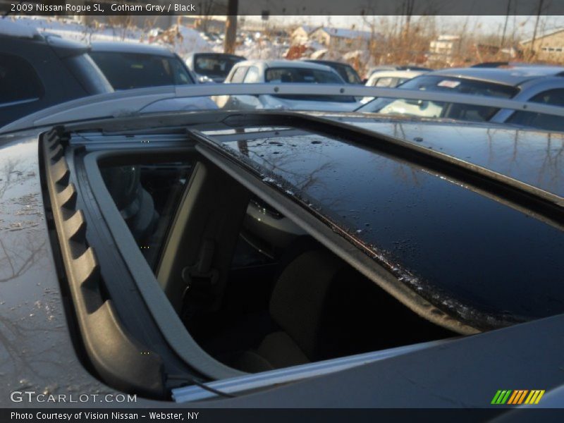 Gotham Gray / Black 2009 Nissan Rogue SL