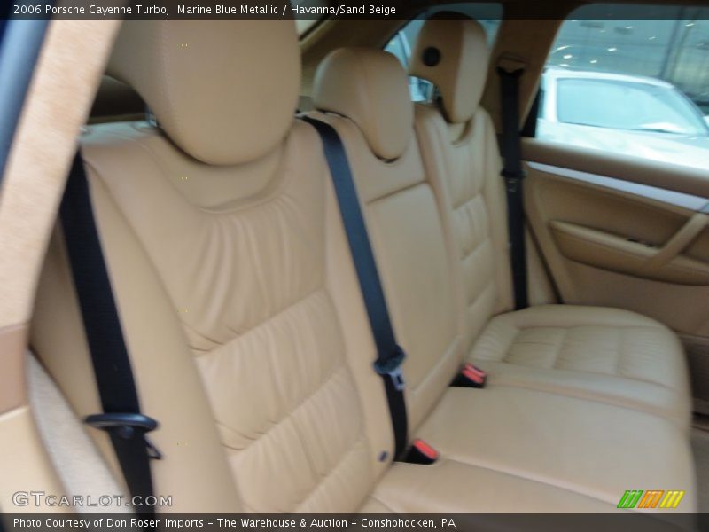 Marine Blue Metallic / Havanna/Sand Beige 2006 Porsche Cayenne Turbo