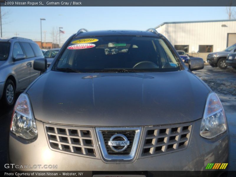 Gotham Gray / Black 2009 Nissan Rogue SL
