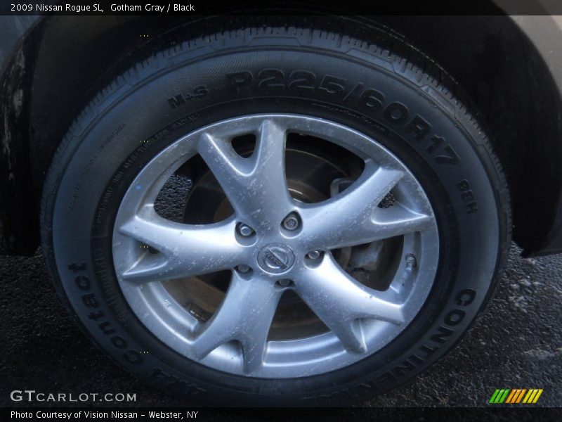 Gotham Gray / Black 2009 Nissan Rogue SL