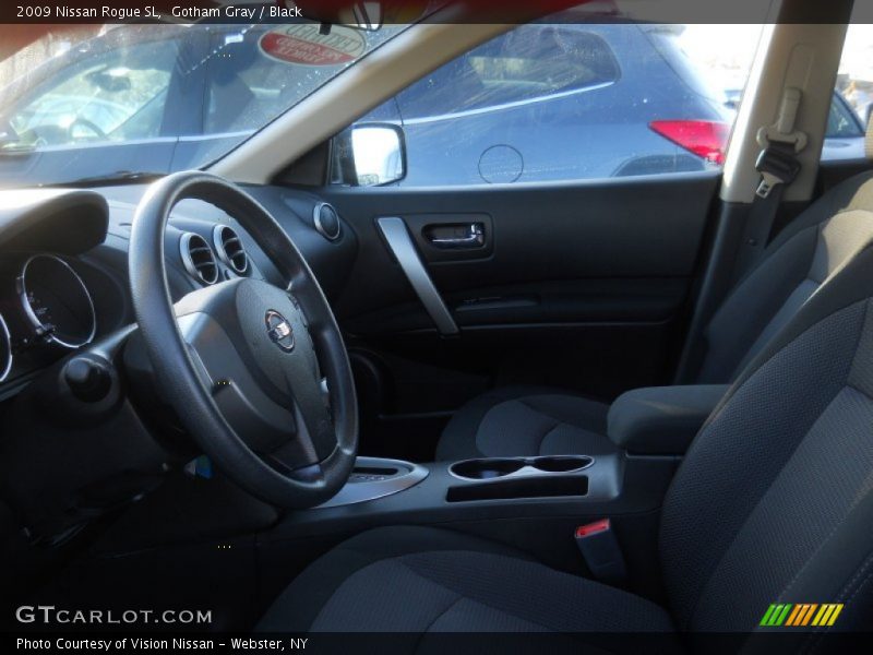 Gotham Gray / Black 2009 Nissan Rogue SL