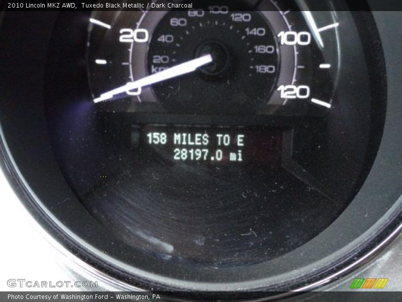 Tuxedo Black Metallic / Dark Charcoal 2010 Lincoln MKZ AWD