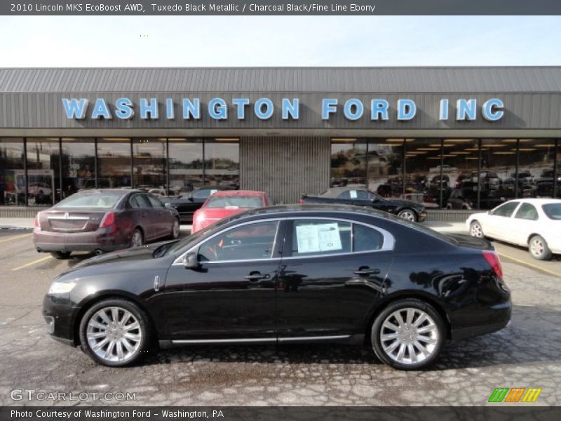 Tuxedo Black Metallic / Charcoal Black/Fine Line Ebony 2010 Lincoln MKS EcoBoost AWD