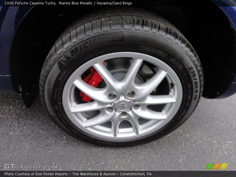 Marine Blue Metallic / Havanna/Sand Beige 2006 Porsche Cayenne Turbo