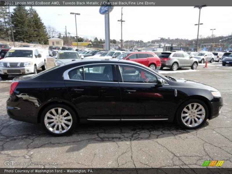 Tuxedo Black Metallic / Charcoal Black/Fine Line Ebony 2010 Lincoln MKS EcoBoost AWD