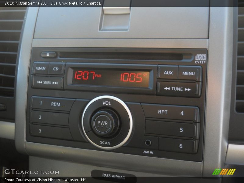 Blue Onyx Metallic / Charcoal 2010 Nissan Sentra 2.0