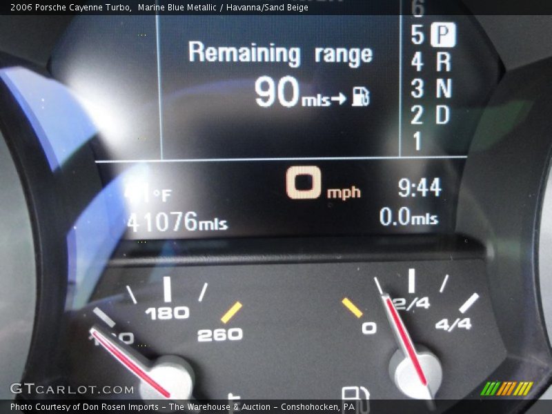 Marine Blue Metallic / Havanna/Sand Beige 2006 Porsche Cayenne Turbo