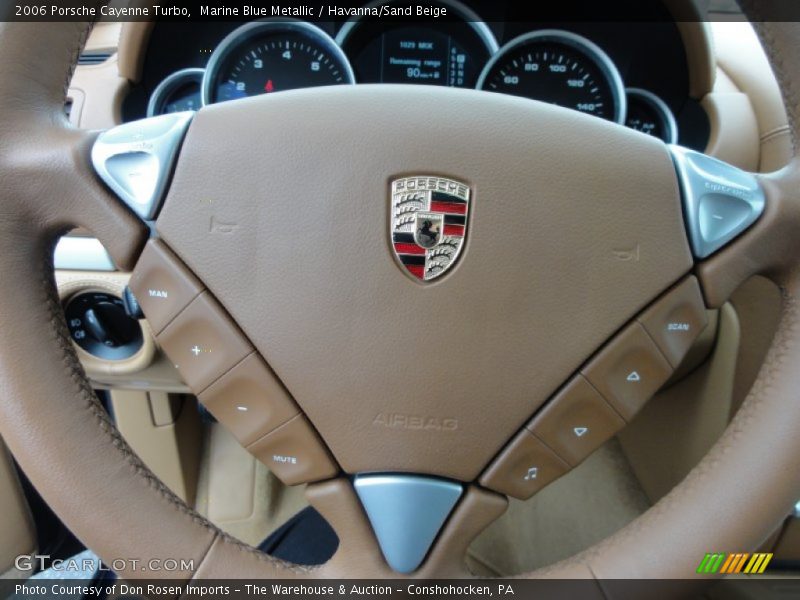Marine Blue Metallic / Havanna/Sand Beige 2006 Porsche Cayenne Turbo