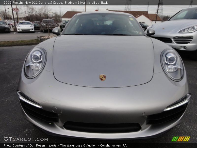 Platinum Silver Metallic / Black 2012 Porsche New 911 Carrera S Coupe