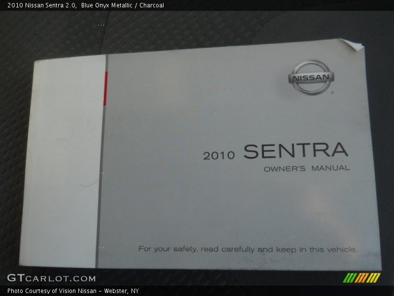 Blue Onyx Metallic / Charcoal 2010 Nissan Sentra 2.0