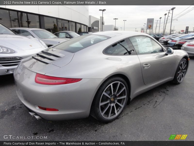  2012 New 911 Carrera S Coupe Platinum Silver Metallic