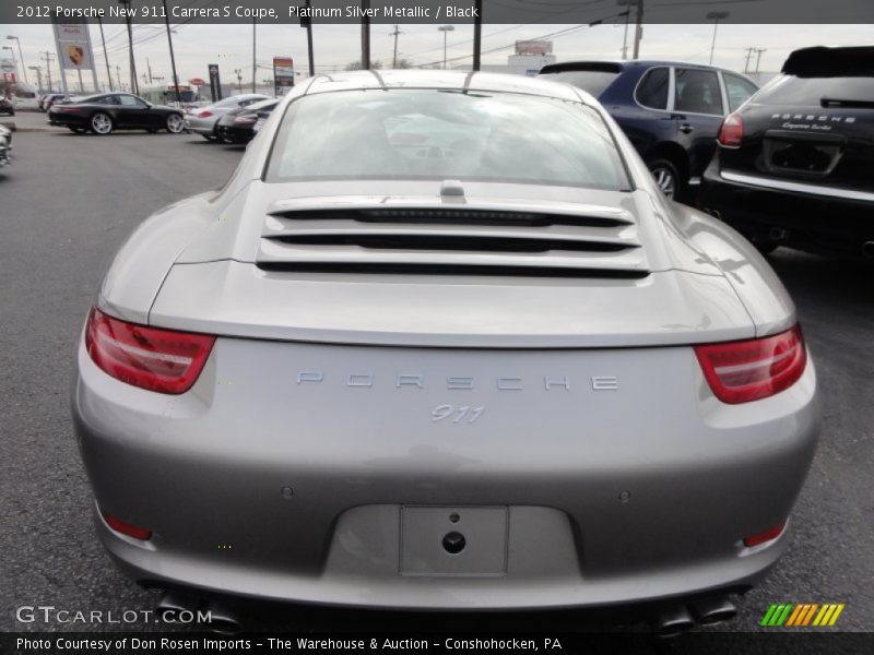 Platinum Silver Metallic / Black 2012 Porsche New 911 Carrera S Coupe