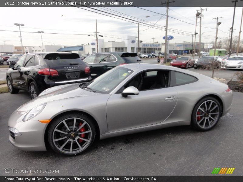  2012 New 911 Carrera S Coupe Platinum Silver Metallic