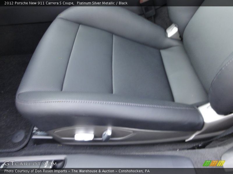 Platinum Silver Metallic / Black 2012 Porsche New 911 Carrera S Coupe