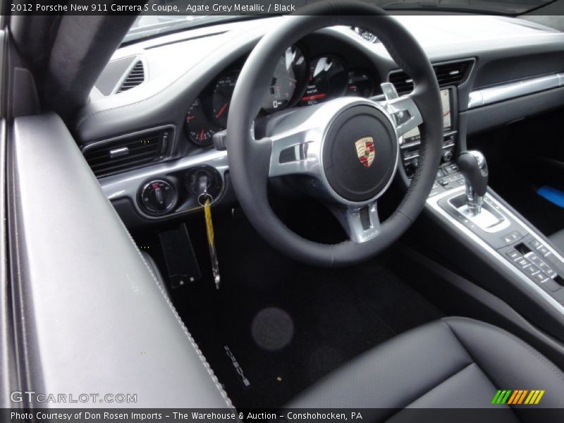 Agate Grey Metallic / Black 2012 Porsche New 911 Carrera S Coupe