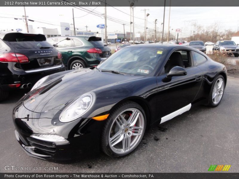 Black / Black 2012 Porsche New 911 Carrera S Coupe