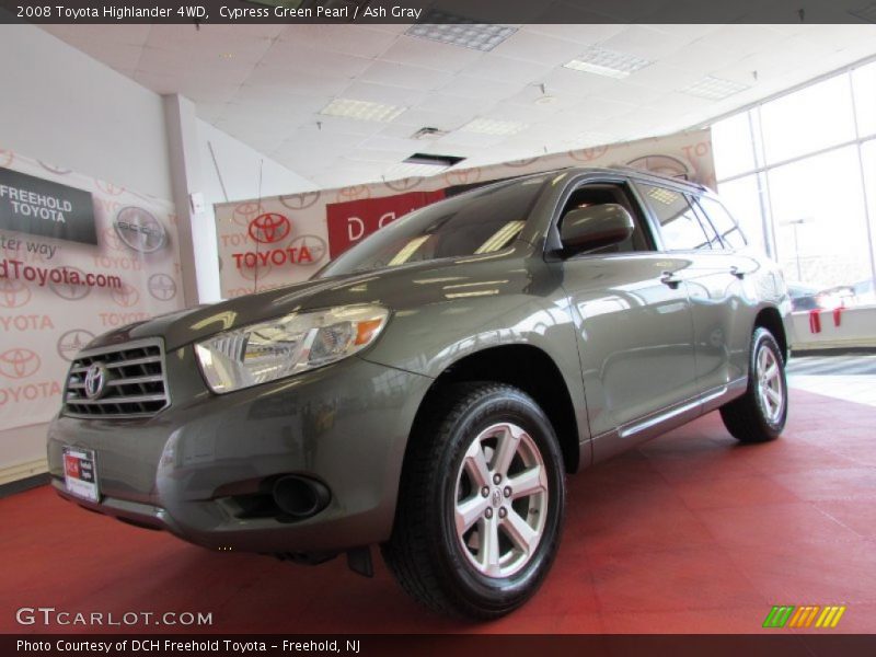 Cypress Green Pearl / Ash Gray 2008 Toyota Highlander 4WD