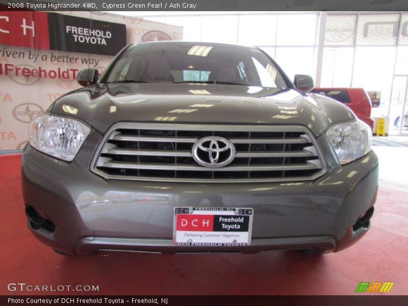 Cypress Green Pearl / Ash Gray 2008 Toyota Highlander 4WD