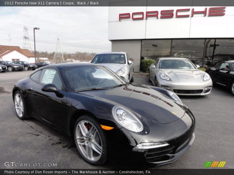 Black / Black 2012 Porsche New 911 Carrera S Coupe