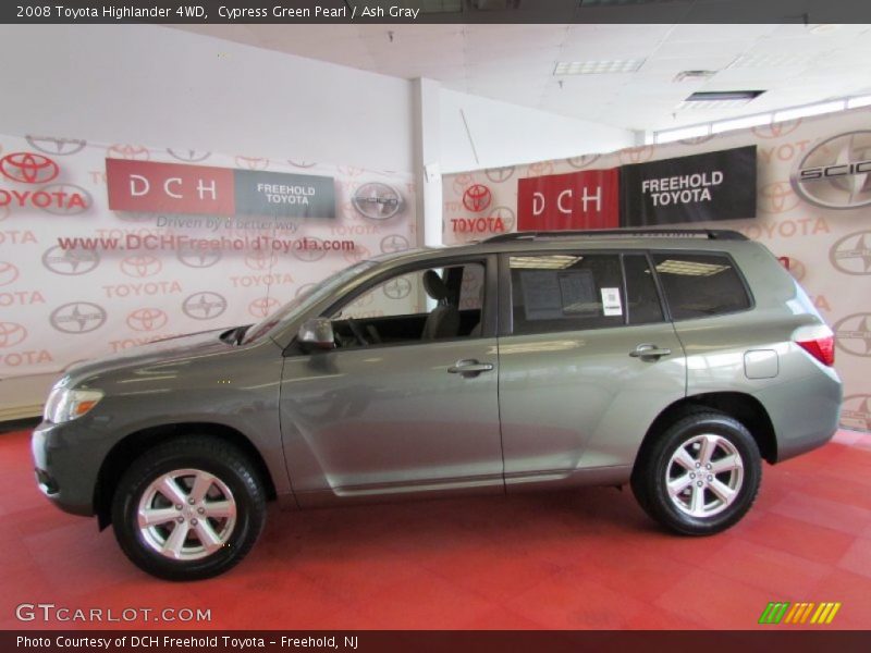 Cypress Green Pearl / Ash Gray 2008 Toyota Highlander 4WD