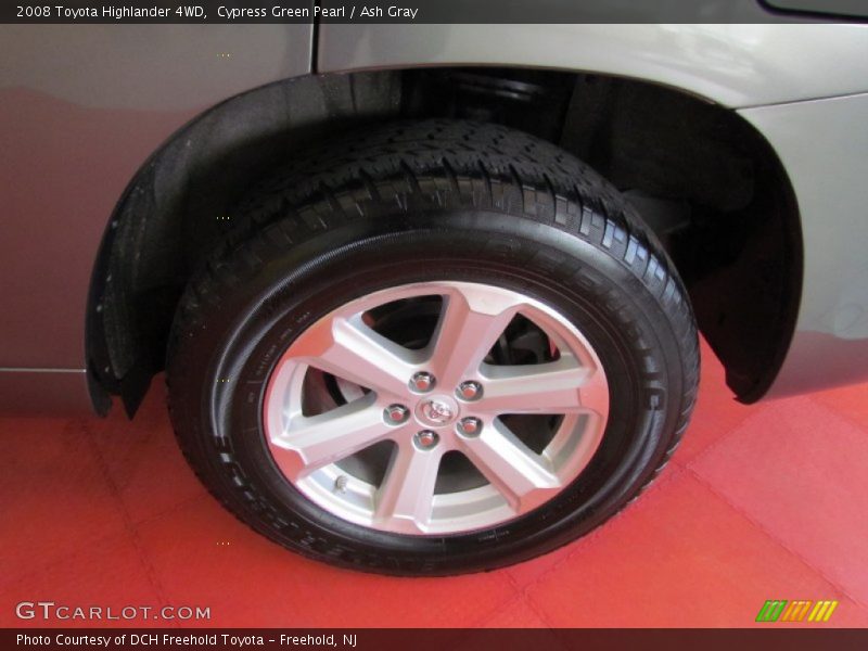Cypress Green Pearl / Ash Gray 2008 Toyota Highlander 4WD