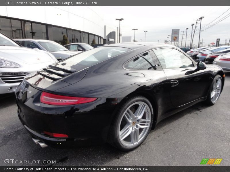 Black / Black 2012 Porsche New 911 Carrera S Coupe