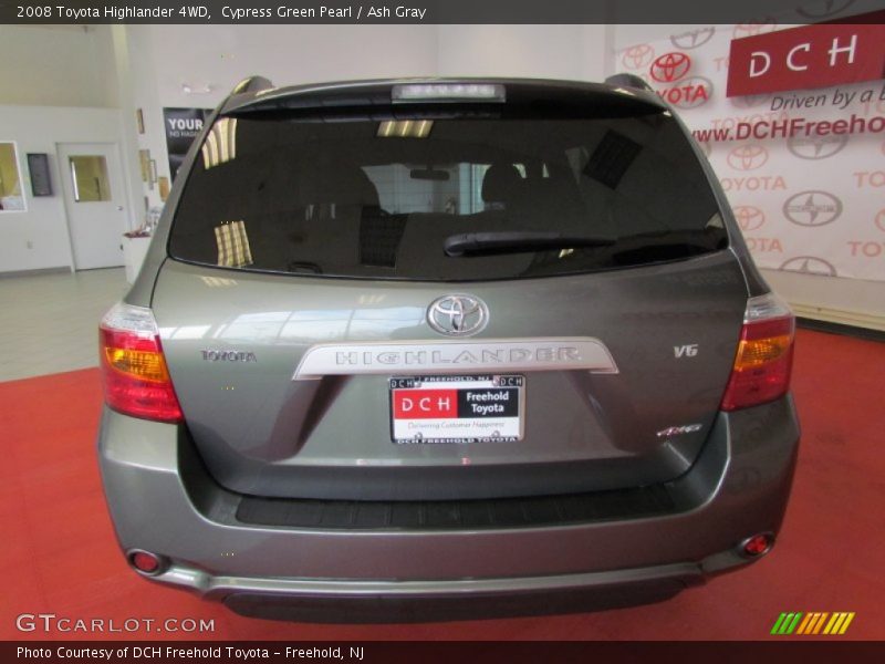 Cypress Green Pearl / Ash Gray 2008 Toyota Highlander 4WD