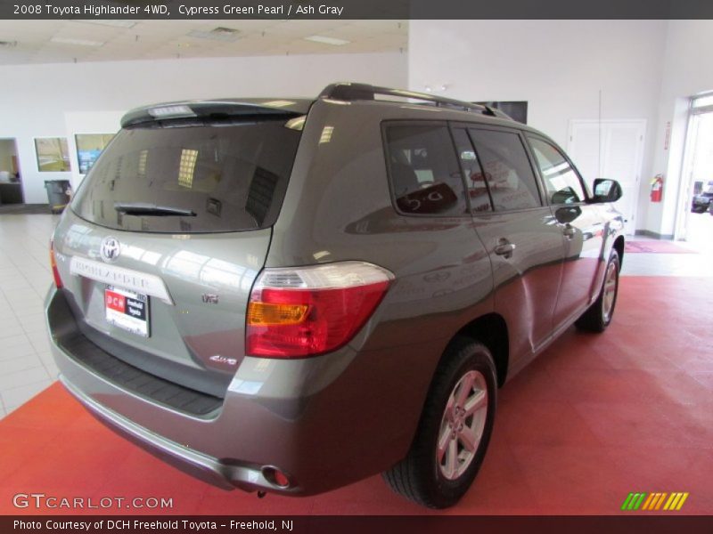 Cypress Green Pearl / Ash Gray 2008 Toyota Highlander 4WD