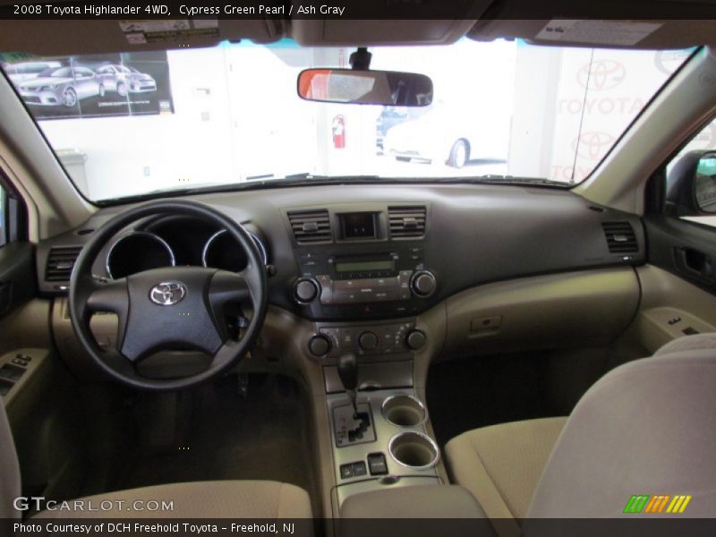 Cypress Green Pearl / Ash Gray 2008 Toyota Highlander 4WD