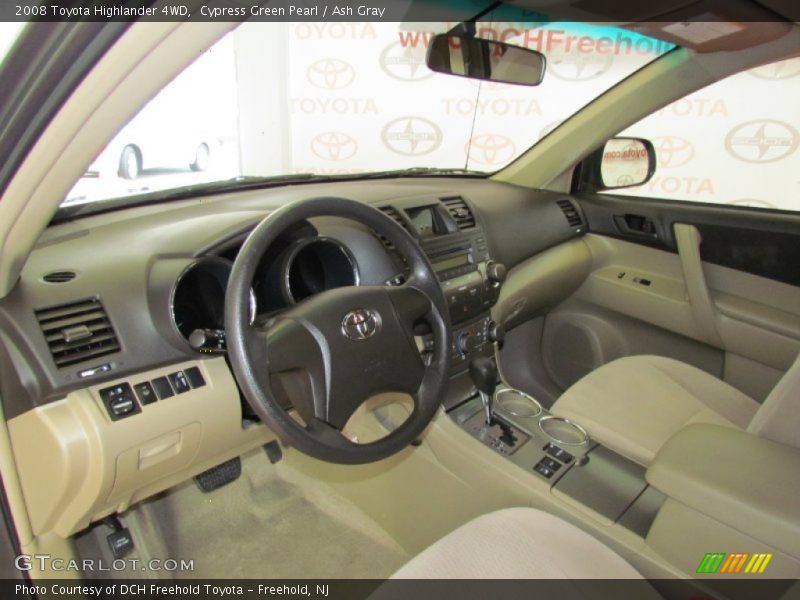 Cypress Green Pearl / Ash Gray 2008 Toyota Highlander 4WD