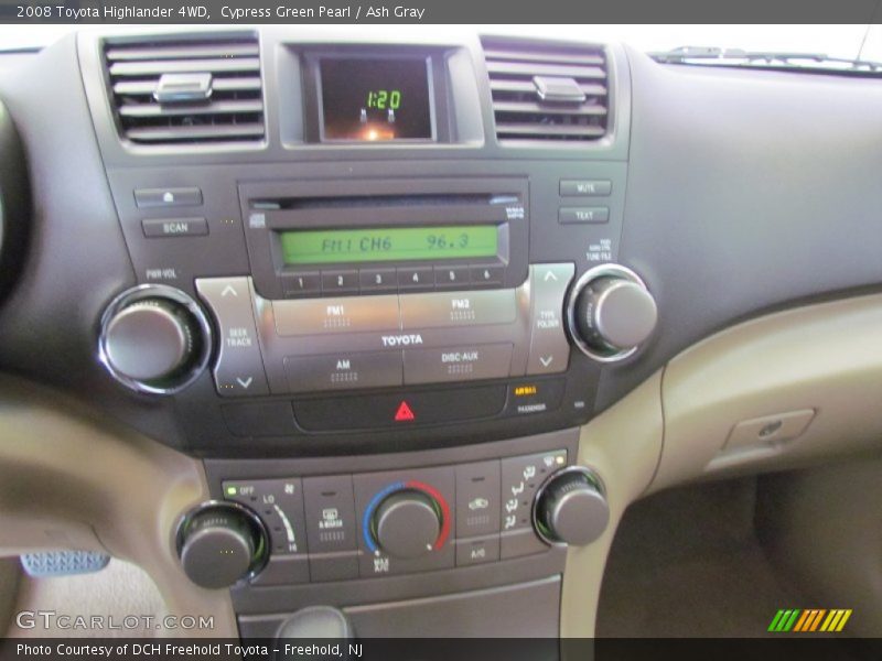 Cypress Green Pearl / Ash Gray 2008 Toyota Highlander 4WD
