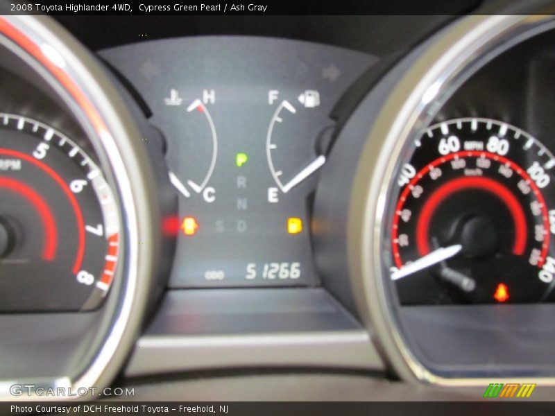 Cypress Green Pearl / Ash Gray 2008 Toyota Highlander 4WD