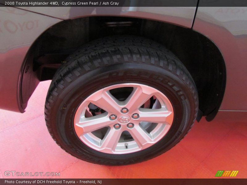 Cypress Green Pearl / Ash Gray 2008 Toyota Highlander 4WD