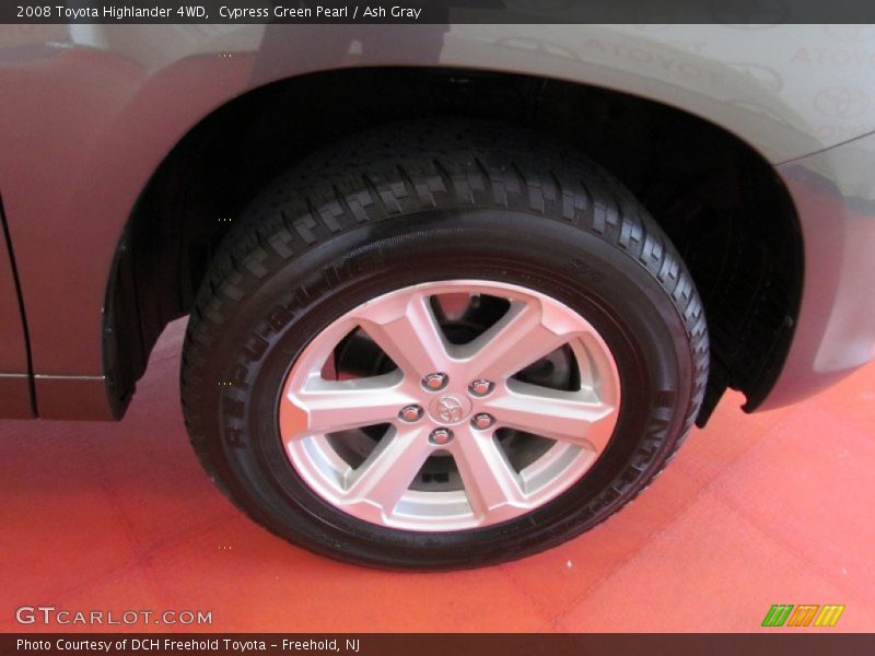 Cypress Green Pearl / Ash Gray 2008 Toyota Highlander 4WD
