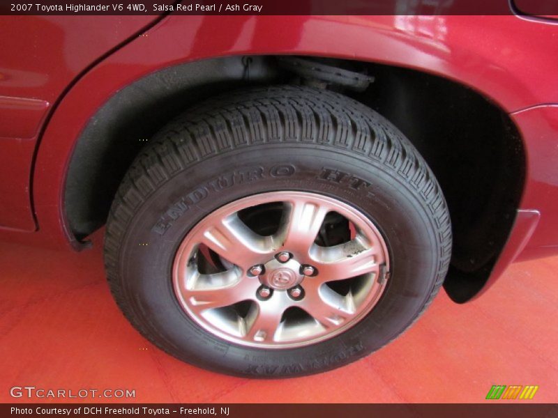 Salsa Red Pearl / Ash Gray 2007 Toyota Highlander V6 4WD