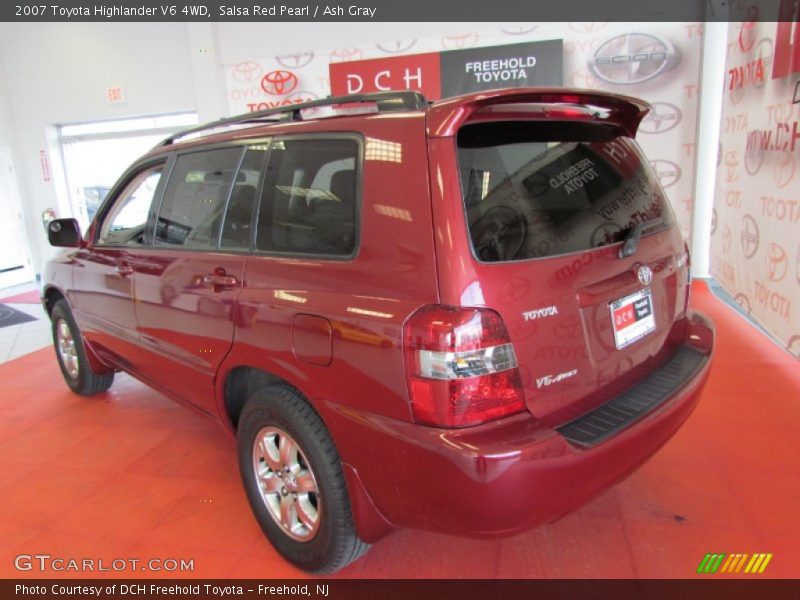 Salsa Red Pearl / Ash Gray 2007 Toyota Highlander V6 4WD