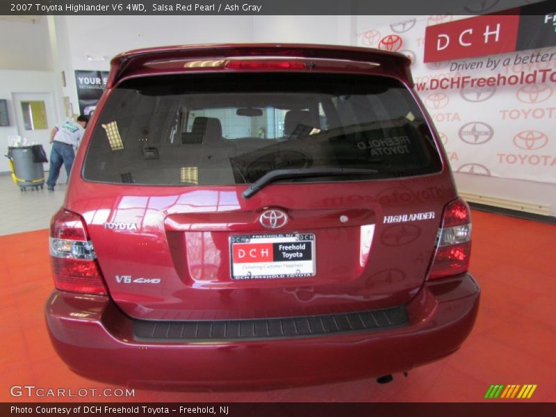 Salsa Red Pearl / Ash Gray 2007 Toyota Highlander V6 4WD