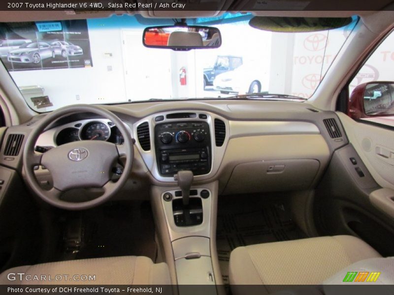 Salsa Red Pearl / Ash Gray 2007 Toyota Highlander V6 4WD