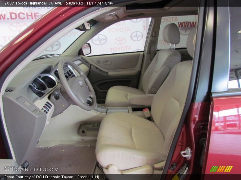 Salsa Red Pearl / Ash Gray 2007 Toyota Highlander V6 4WD