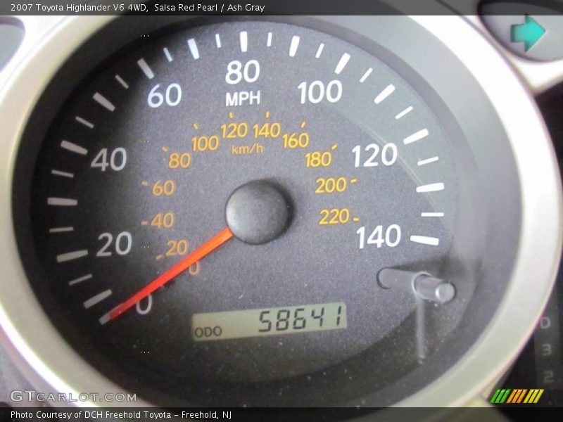 Salsa Red Pearl / Ash Gray 2007 Toyota Highlander V6 4WD
