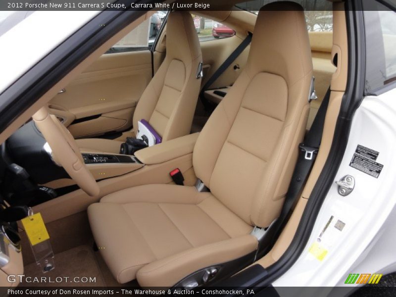 Front Seat of 2012 New 911 Carrera S Coupe