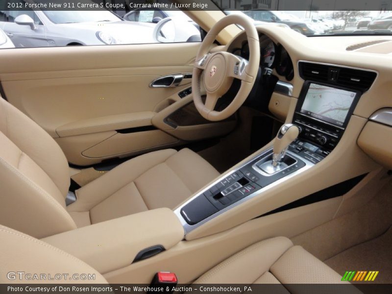  2012 New 911 Carrera S Coupe Luxor Beige Interior
