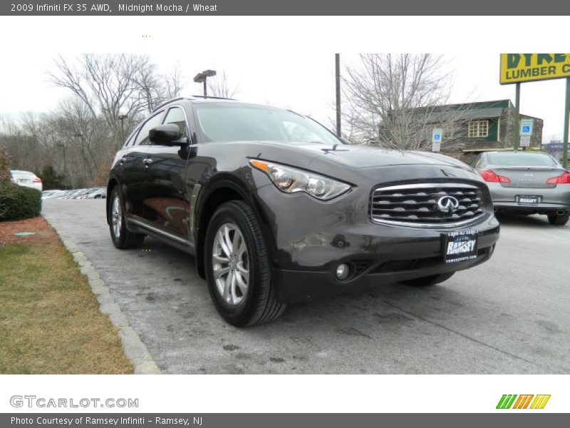 Midnight Mocha / Wheat 2009 Infiniti FX 35 AWD