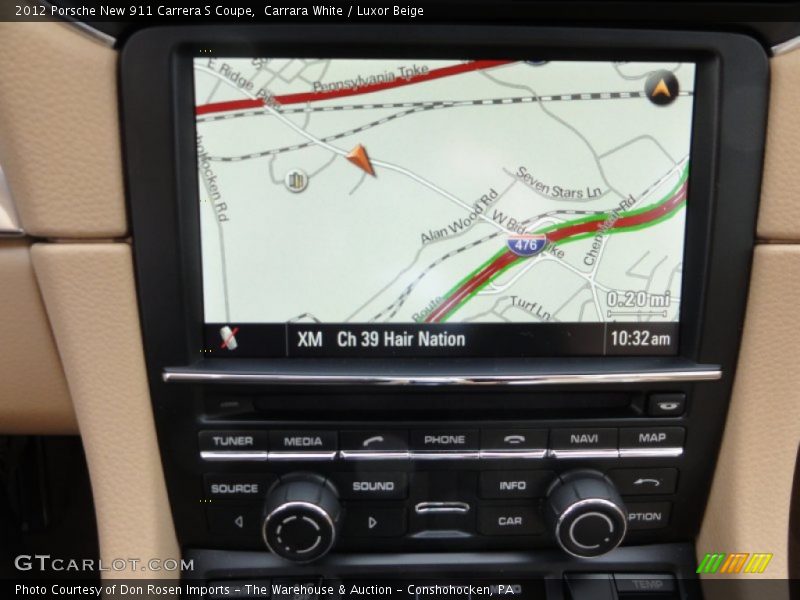 Navigation of 2012 New 911 Carrera S Coupe