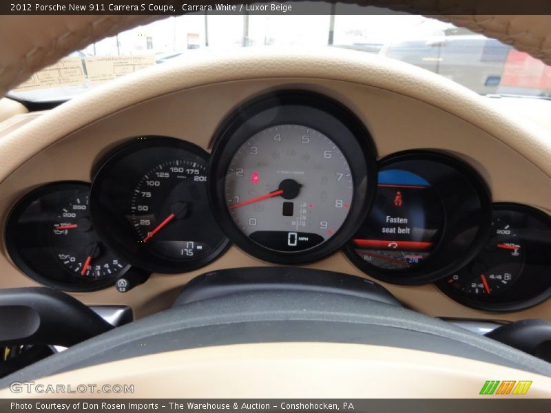  2012 New 911 Carrera S Coupe Carrera S Coupe Gauges