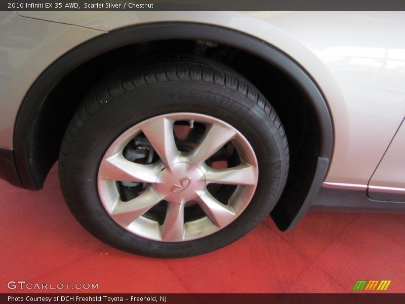 Scarlet Silver / Chestnut 2010 Infiniti EX 35 AWD