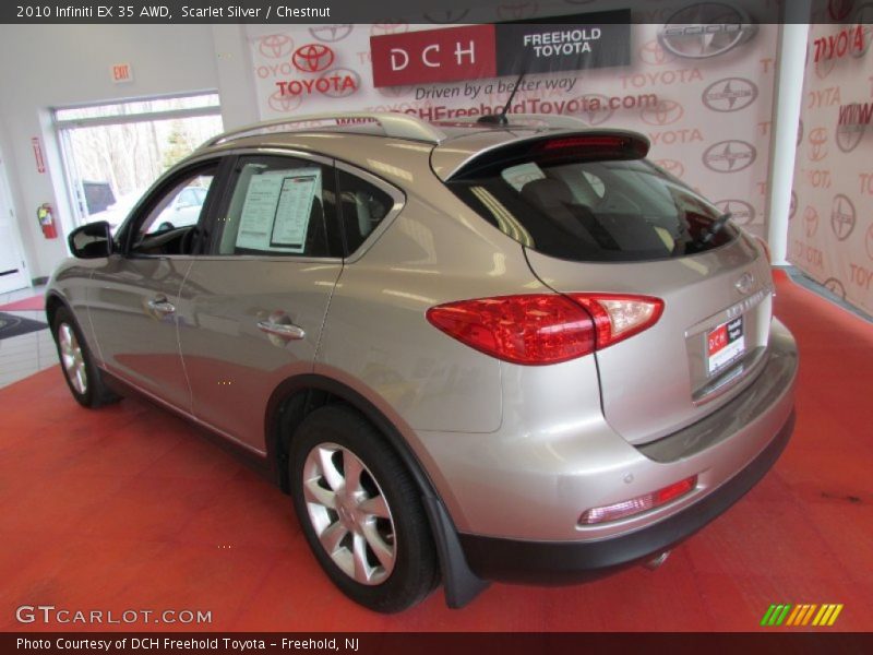 Scarlet Silver / Chestnut 2010 Infiniti EX 35 AWD