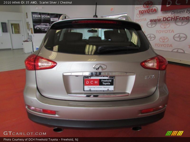 Scarlet Silver / Chestnut 2010 Infiniti EX 35 AWD