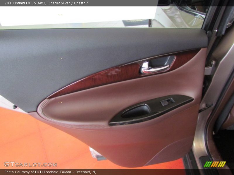 Scarlet Silver / Chestnut 2010 Infiniti EX 35 AWD